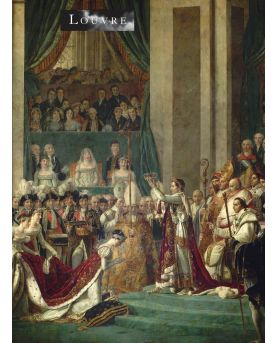 Tableau de Jacques-Louis David présentant le couronnement de l'empereur Napoléon I dans la cathédrale Notre-Dame de Paris