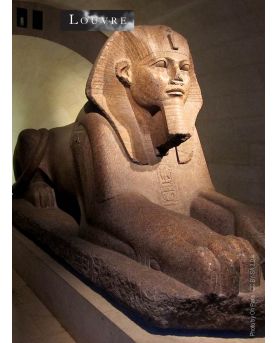 Le Sphinx de Tanis découvert dans les ruines du temple de Amon-Rê à Tanis en 1825