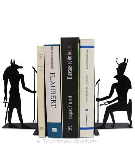 Wunderschönes Set von Buchstützen Ägypten Anubis und Horus mit dem Thema Altes Ägypten. Höhe 19 cm