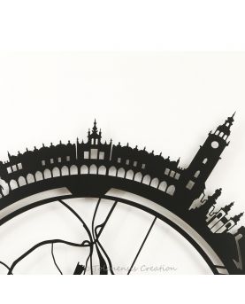 Dekoracja ścienna Little Planet Cracovia oraz zbliżenie na Sukiennice