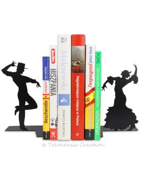 Podpórki na książki Flamenco ze słynnymi andaluzyjskimi tancerzami. Wysokość 19 cm