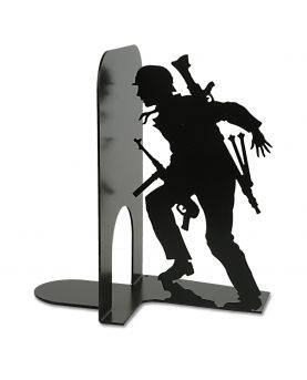 Warsaw Insurgent bookend. Height 19 cm. Laser-cut steel.
