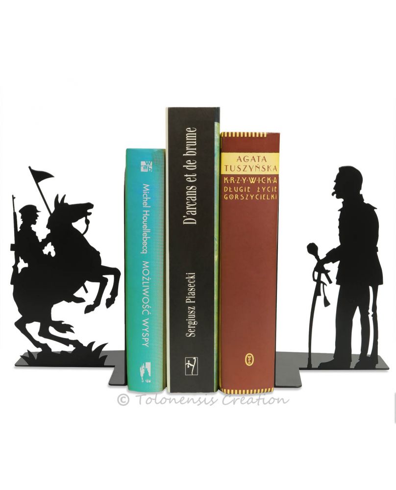Set of Piłsudski and Polish Legion bookends. Height 19 cm