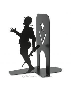 American GI bookends during the Normandy landings on June 6, 1944. Height 19 cm. French creation
