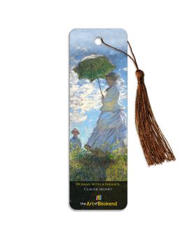 Aluminum bookmark Woman with a Parasol by the French painter Claude Monet