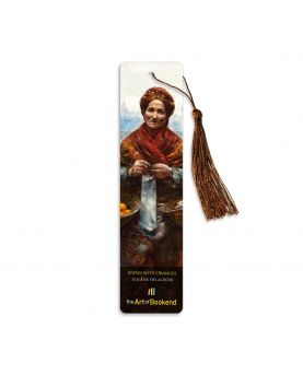 アルミ製しおり「オレンジを持つ娘」