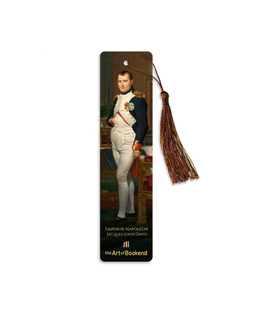Bookmark Napoleon Bonaparte after the painting by Jacques-Louis David. Length 15 cm.