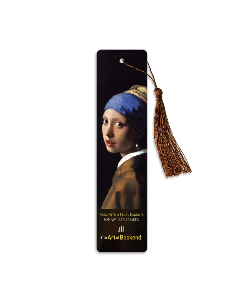 Bookmark Girl with a Pearl Earring after the painting by Johannes Vermeer. Length 15 cm.
