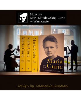 ワルシャワのキュリー博物館にて展示されているマリー・キュリーのブックエンド