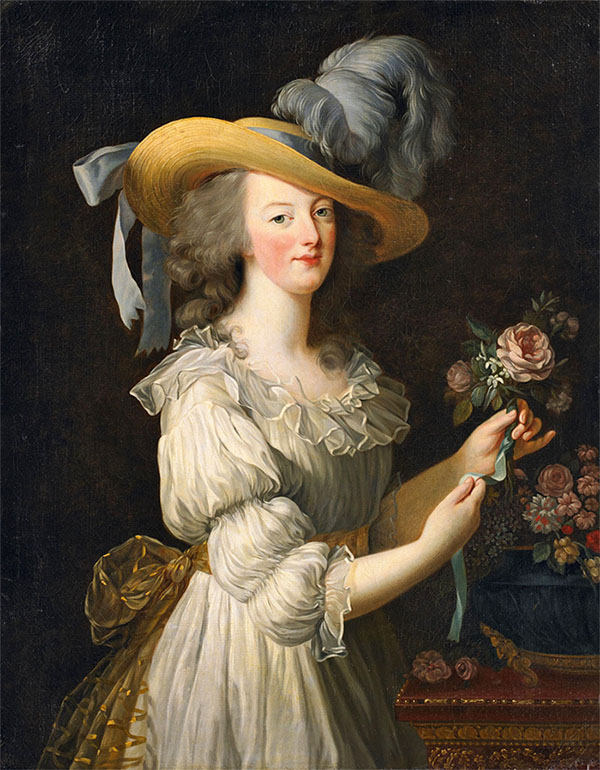 Queen Marie-Antoinette with a rose
