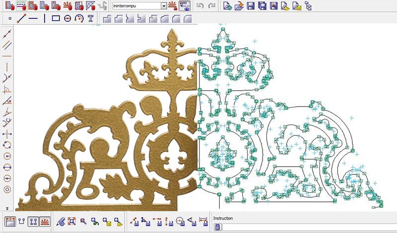 Diseño de la verja del palacio de Versalles